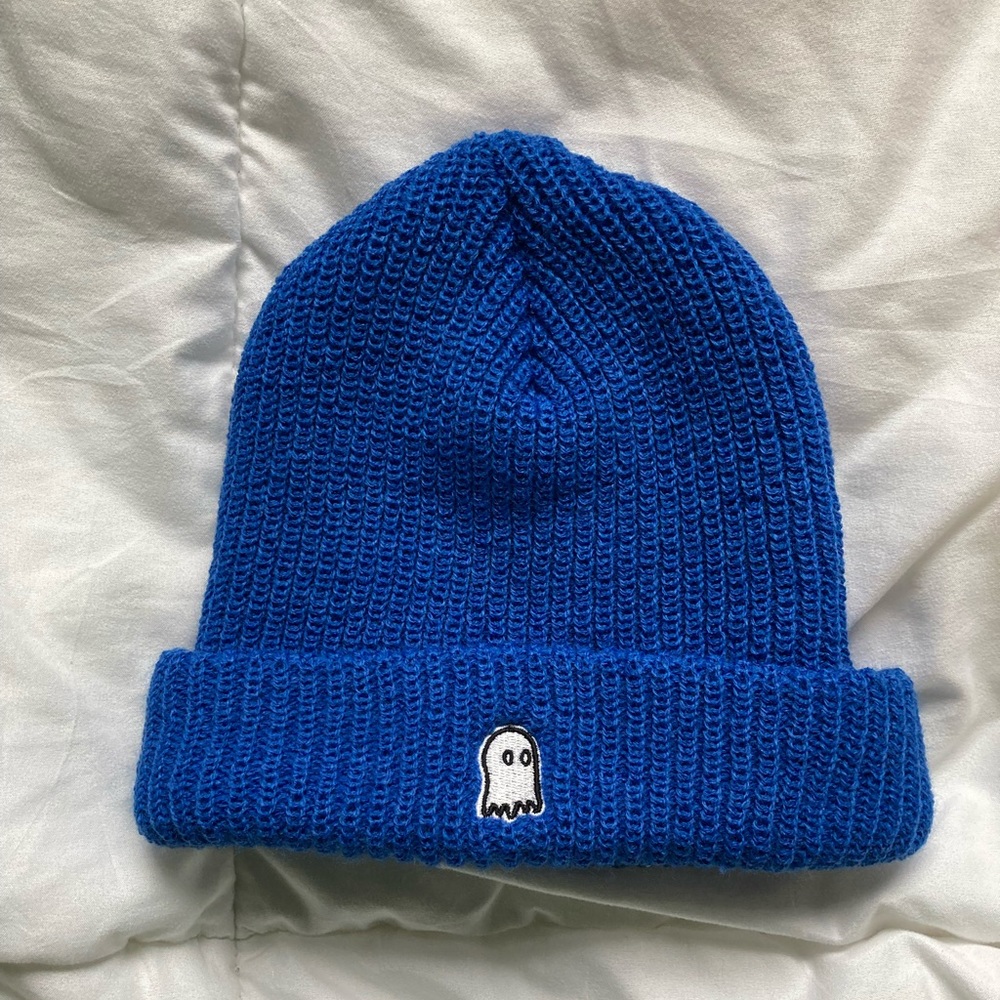 Lonely Ghost Blue Beanie